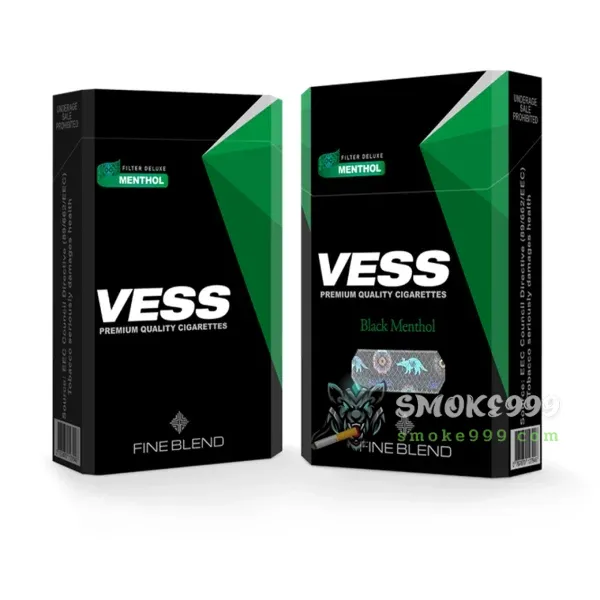 บุหรี่นอก Vess Black Menthol (ซองแข็ง)