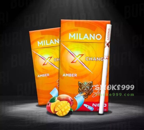 บุหรี่นอก Milano มะม่วง (มวนสลิม 1 เม็ดบีบ)