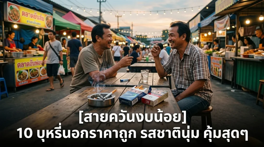 10 บุหรี่นอกราคาถูก รสชาตินุ่ม คุ้มสุดๆ | smoke999.com