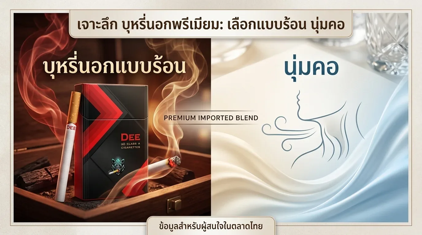 บุหรี่นอกแบบร้อน นุ่มคอ - คำถามที่พบบ่อยเกี่ยวกับ บุหรี่นอกแบบร้อน นุ่มคอ
