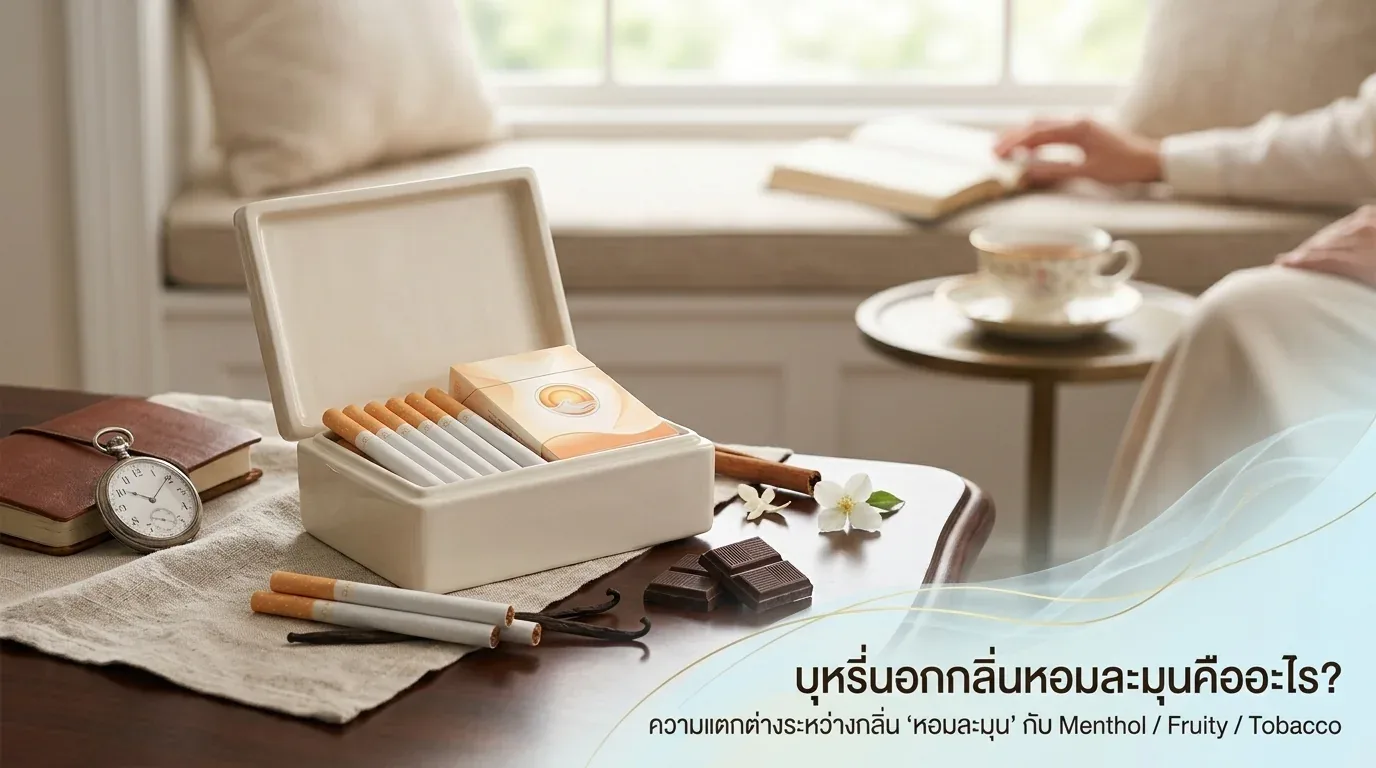 บุหรี่นอกกลิ่นหอมละมุน - บุหรี่นอกกลิ่นหอมละมุนคืออะไร? ความแตกต่างระหว่างกลิ่น 'หอมล