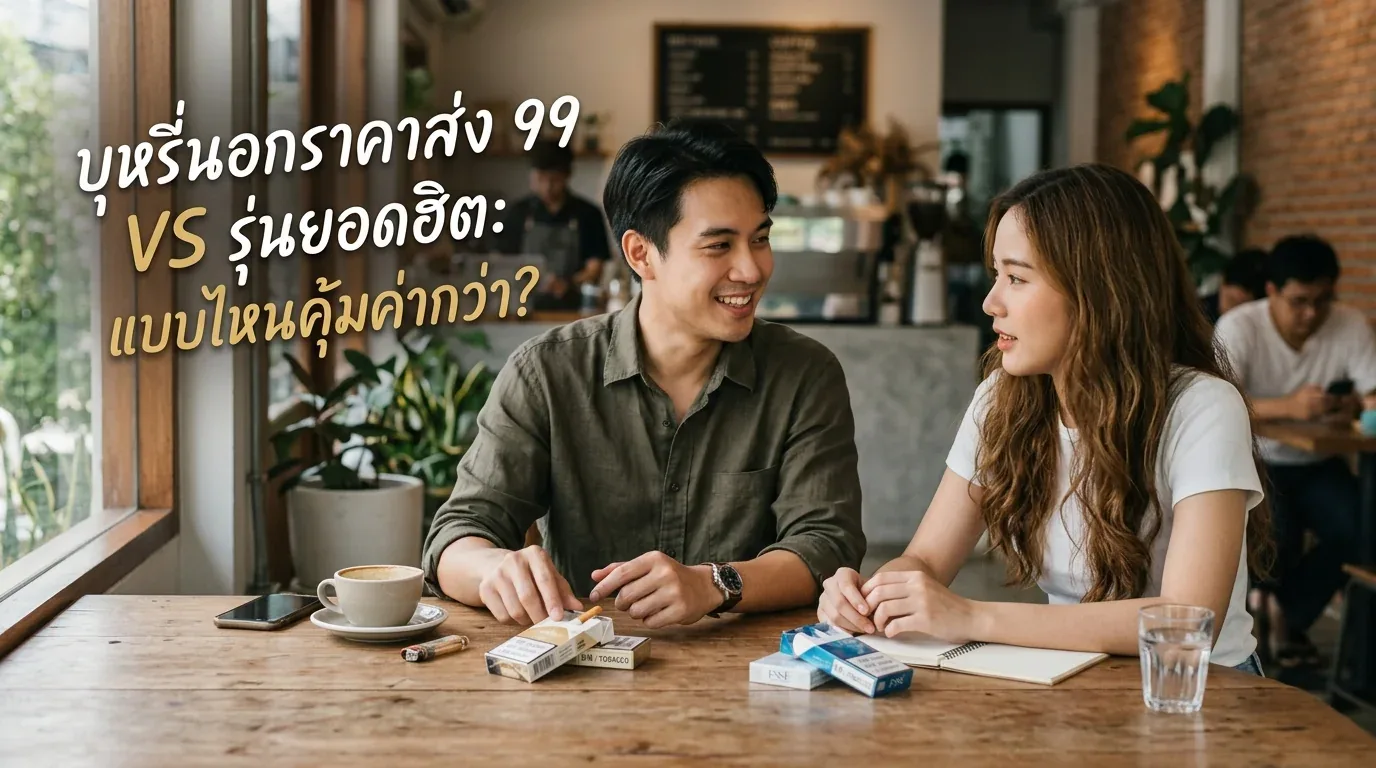 บุหรี่นอกราคาส่ง 99 - บุหรี่นอกราคาส่ง 99 vs รุ่นยอดฮิต แบบไหนตอบโจทย์และคุ้มค่ากว