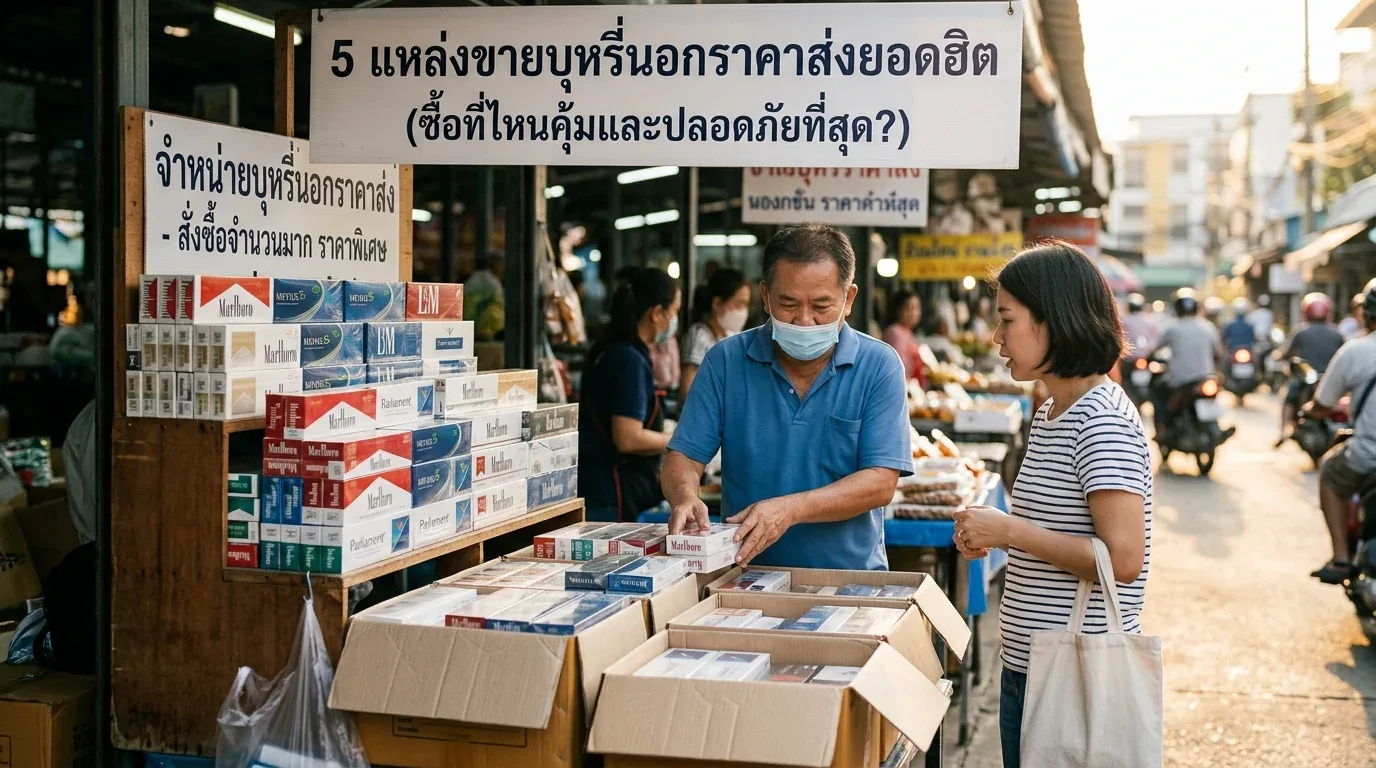 แหล่งขายบุหรี่นอกราคาส่ง - 5 แหล่งขายบุหรี่นอกราคาส่งยอดฮิต (ซื้อที่ไหนคุ้มและปลอดภัยที