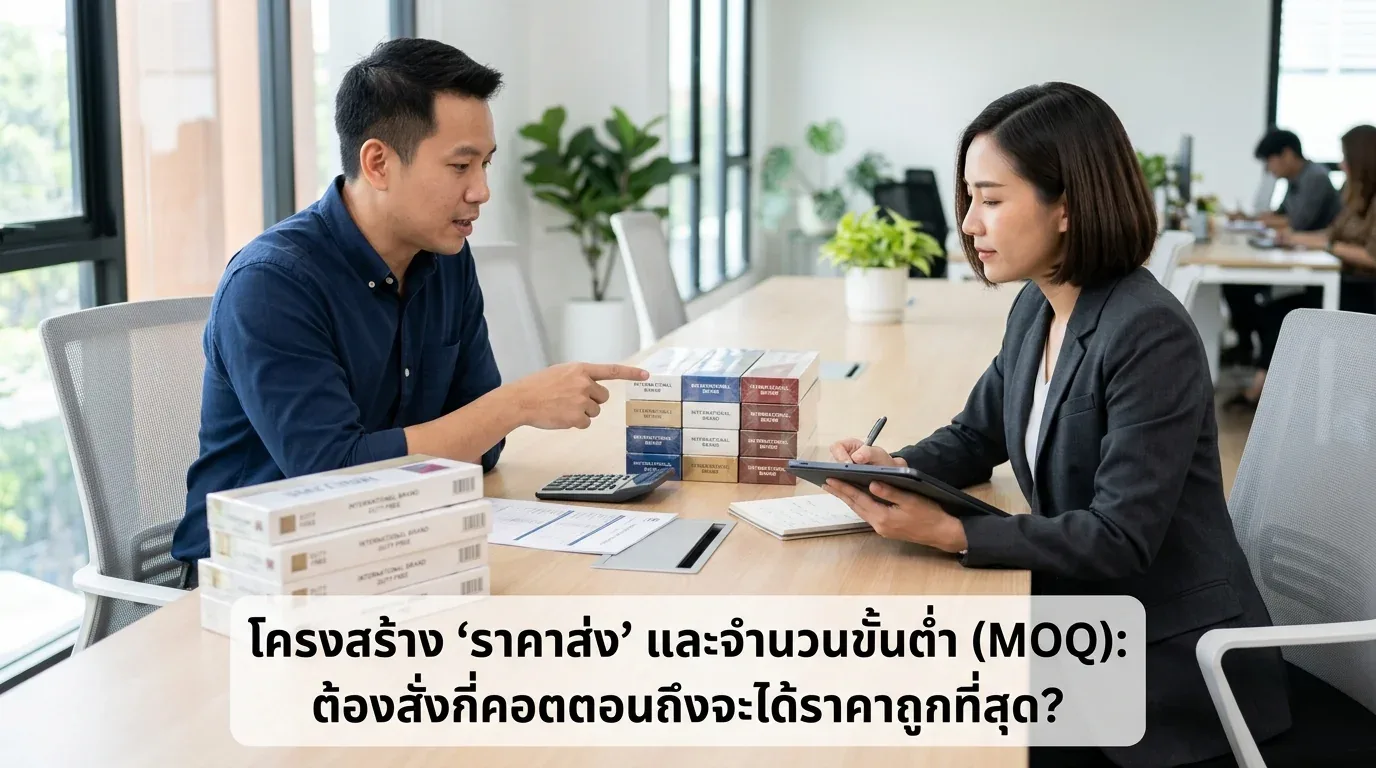 วิธีเลือกซื้อบุหรี่นอกราคาส่ง - โครงสร้าง 'ราคาส่ง' และจำนวนขั้นต่ำ (MOQ): ต้องสั่งกี่คอตตอน