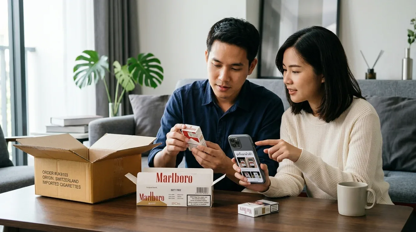 บุหรี่นอกนําเข้าพร้อมส่ง - เตือนภัย! สั่งบุหรี่นอกออนไลน์ ระวังเจอของปลอมและมิจฉาชีพ (พ