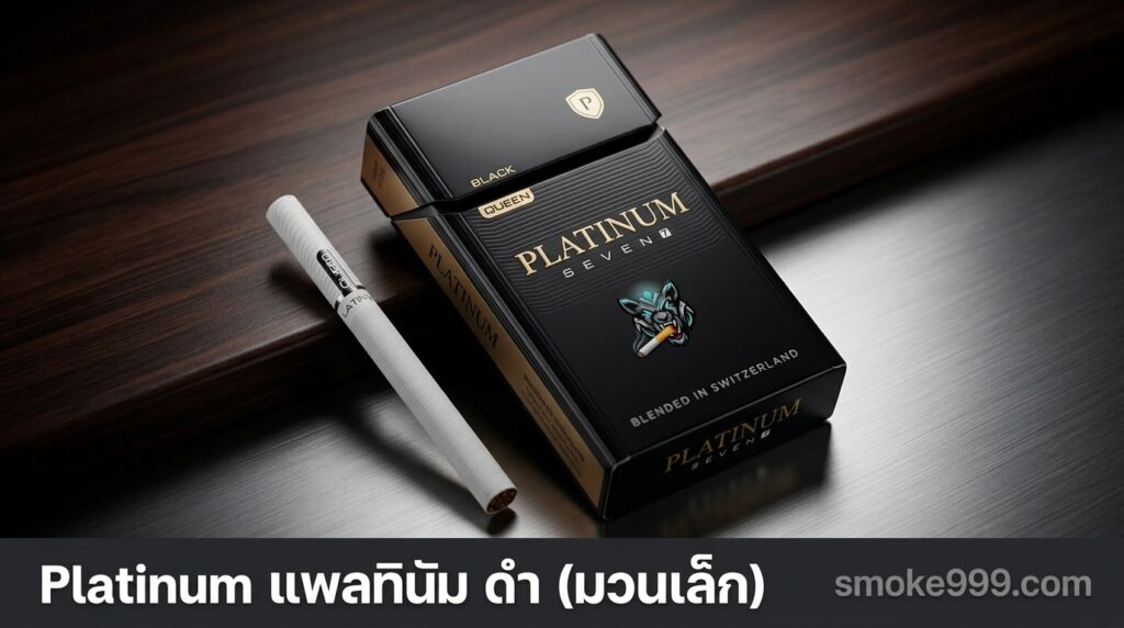 รีวิว Platinum แพลทินัม ดำ (มวนเล็ก) ฉบับเต็ม — ละเอียดครบทุกด้าน | smoke999.com