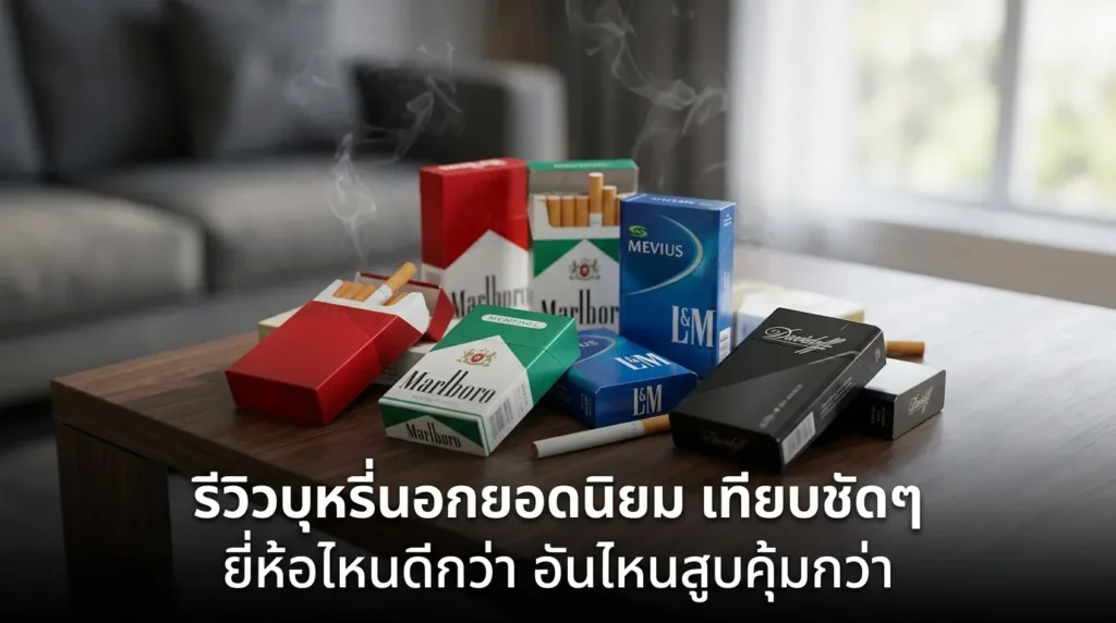รีวิวบุหรี่นอกยอดนิยม 2026 เทียบชัดๆ ยี่ห้อไหนดี | smoke999.com