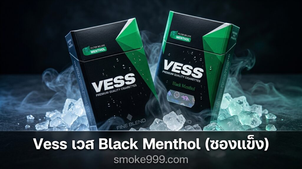 รีวิว Vess เวส Black Menthol (ซองแข็ง) ฉบับเต็ม — ละเอียดครบทุกด้าน | smoke999.com