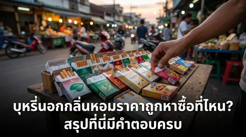 บุหรี่นอกกลิ่นหอมราคาถูกหาซื้อที่ไหน | smoke999.com