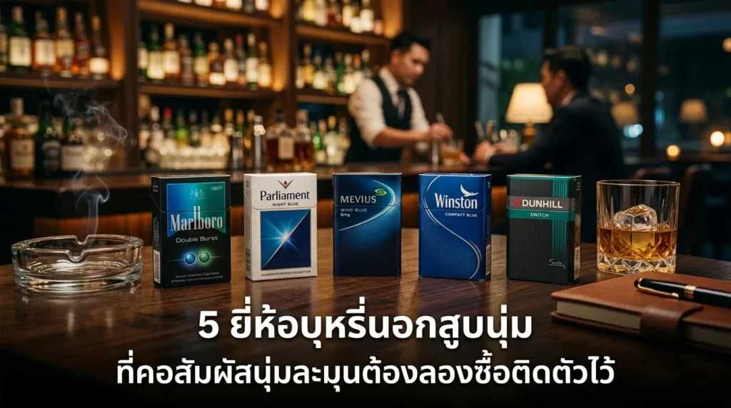 บุหรี่นอกยี่ห้อไหนสูบนุ่ม อัปเดต 5 ยี่ห้อ 2026 | smoke999.com