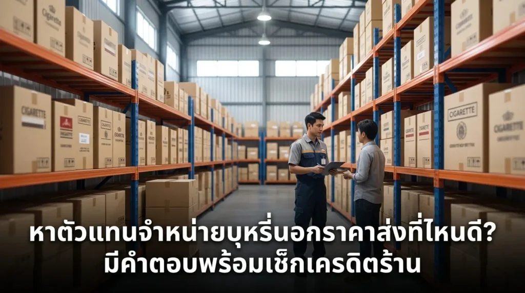 หาตัวแทนจำหน่ายบุหรี่นอกราคาส่งที่ไหนดี? เช็กเครดิตร้าน