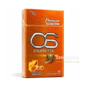 บุหรี่นอก OS หวานเย็น กลิ่นมะม่วง (2 เม็ดบีบ)