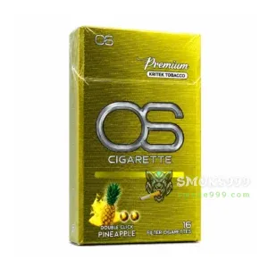 บุหรี่นอก OS หวานเย็น กลิ่นสับปะรด (2 เม็ดบีบ)